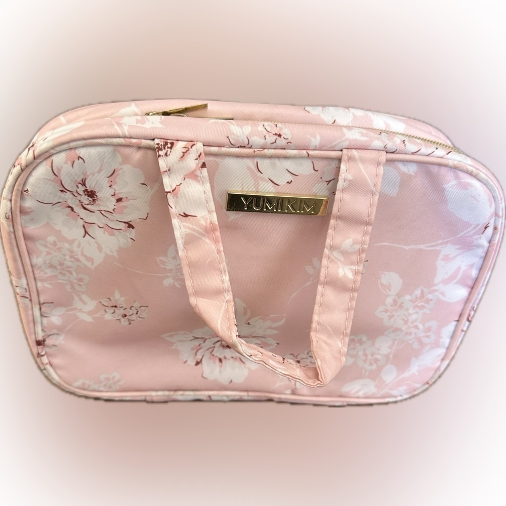 Yumi Kim Wanderlust Makeup Train Travel Case Pink Floral Print